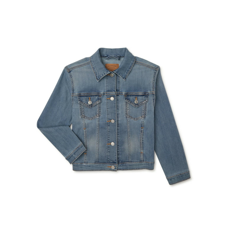 Signature by Levi Strauss & Co. Girls' Relaxed Denim Trucker Jacket 