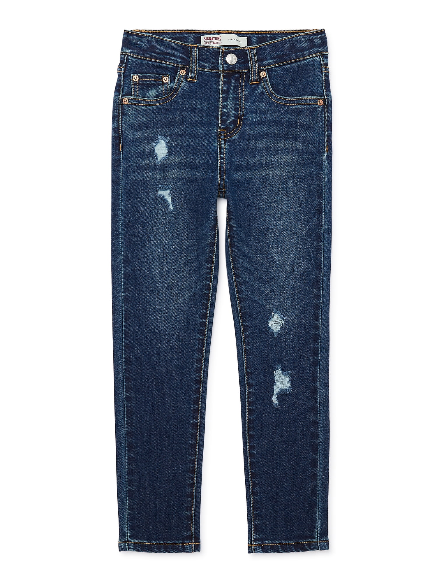 Signature by Levi Strauss & Co. Girls Signature Mid Rise Super Skinny ...