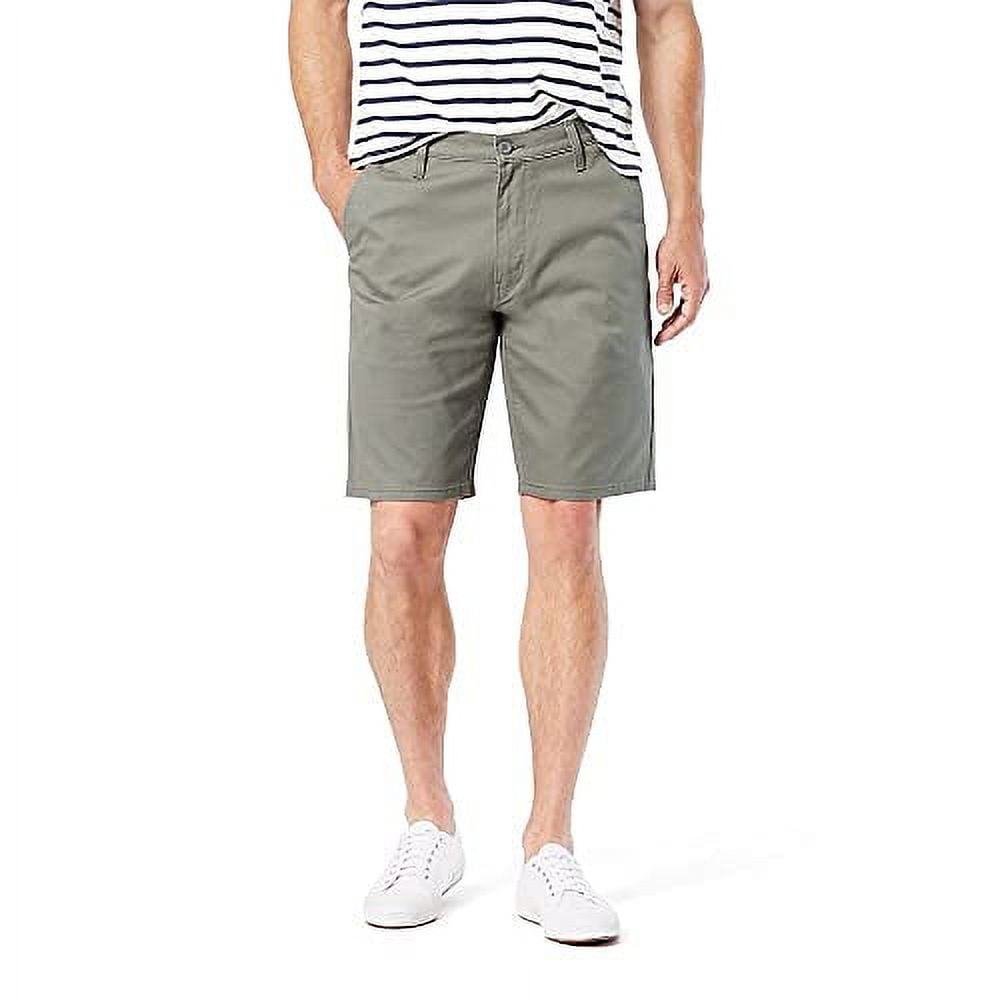 Levi Strauss Co. Signature Men s Flex Casual Chino Shorts Silver Skies 30W Non 5 Pocket Walmart