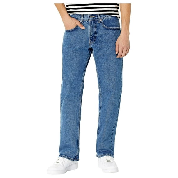 Signature by Levi Strauss & Co. Gold Label Men's Relaxed Fit Flex Jeans 36W x 32L Medium Indigo-waterless