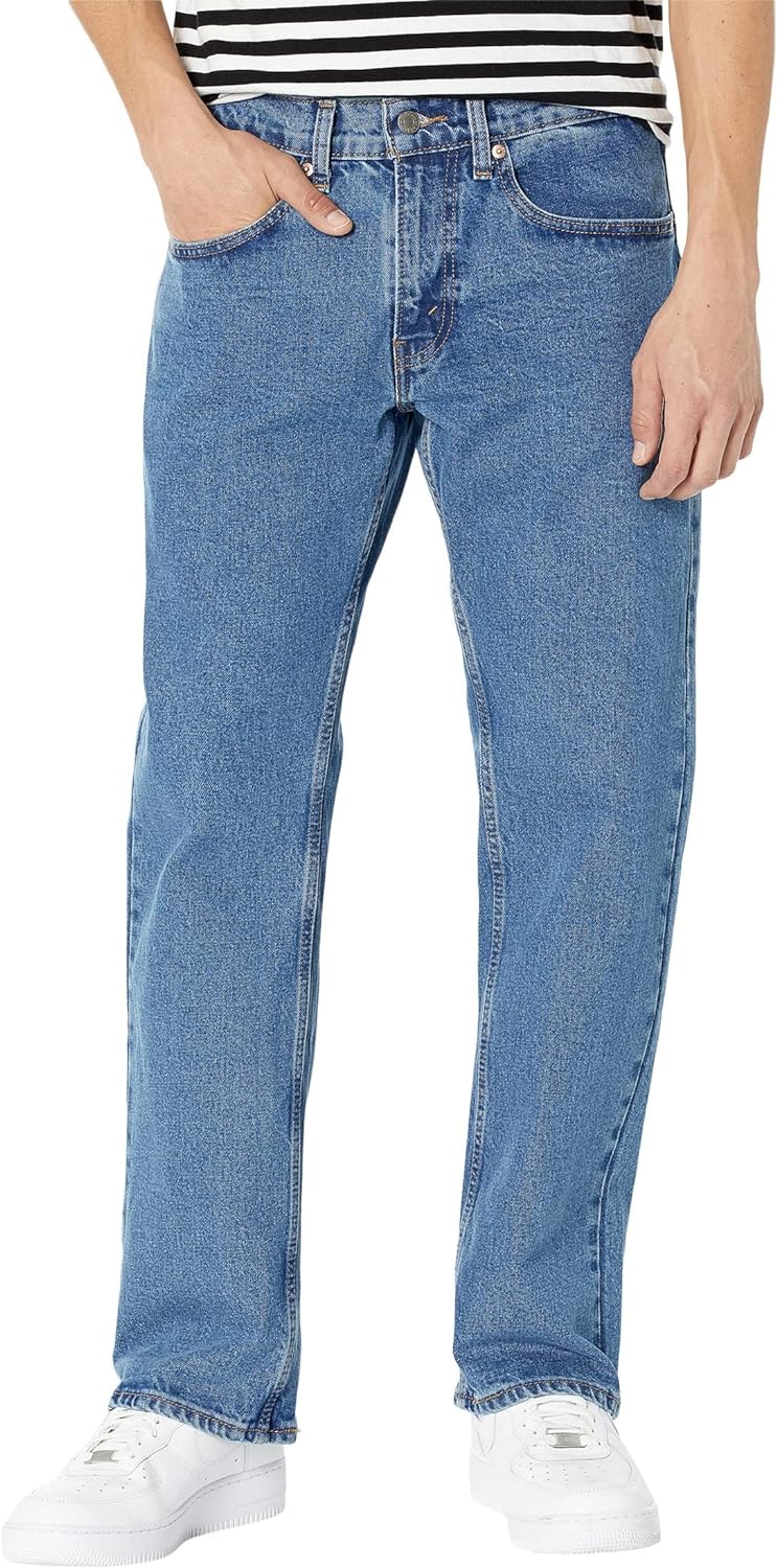 Signature by Levi Strauss \u0026 Co. Gold Label Men's Relaxed Fit Flex Jeans 36W  x 32L Medium Indigo-waterless - Walmart.com
