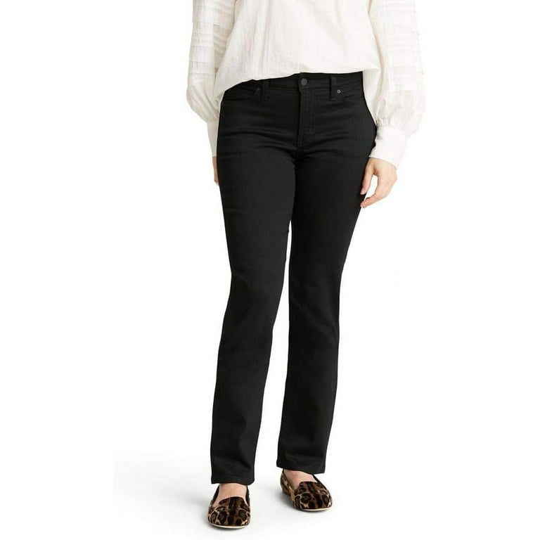 Signature by Levi Strauss Co. Gold Label Women s Curvy Totally Shaping Straight Jeans Night Sky 18 Medium Walmart