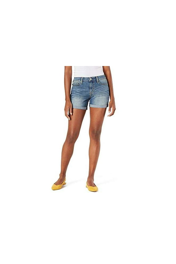 Signature by Levi Strauss & Co. Gold Label Women's Mid-Rise, Blue Ice, Size 18.0