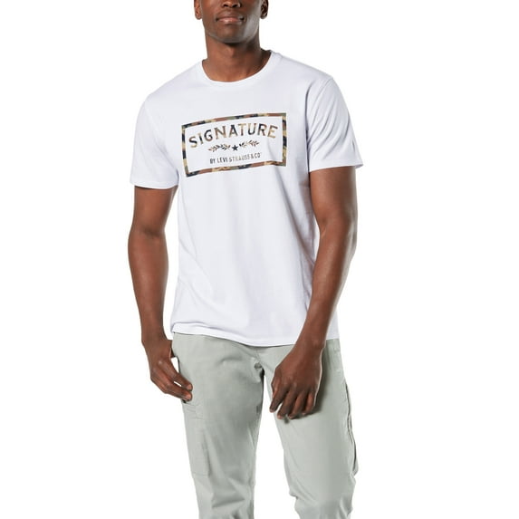 Signature by Levi Strauss & Co. Men's Signature Core Camo Short Sleeve Graphic T-shirt