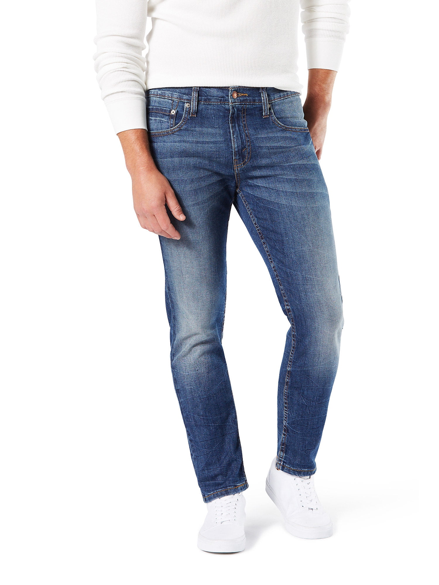 Men's Skinny Fit Jeans - Goodfellow & Co™ Dark Blue Denim 30x32