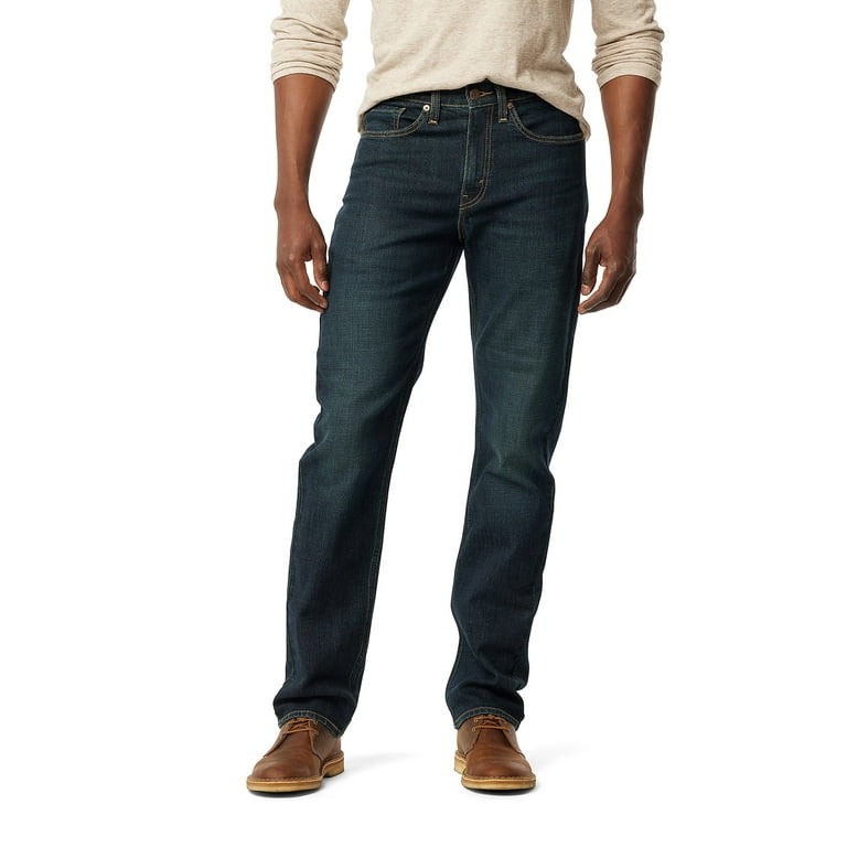 Levi Strauss Signature Men s Straight Flexible Waistband Jeans Walmart