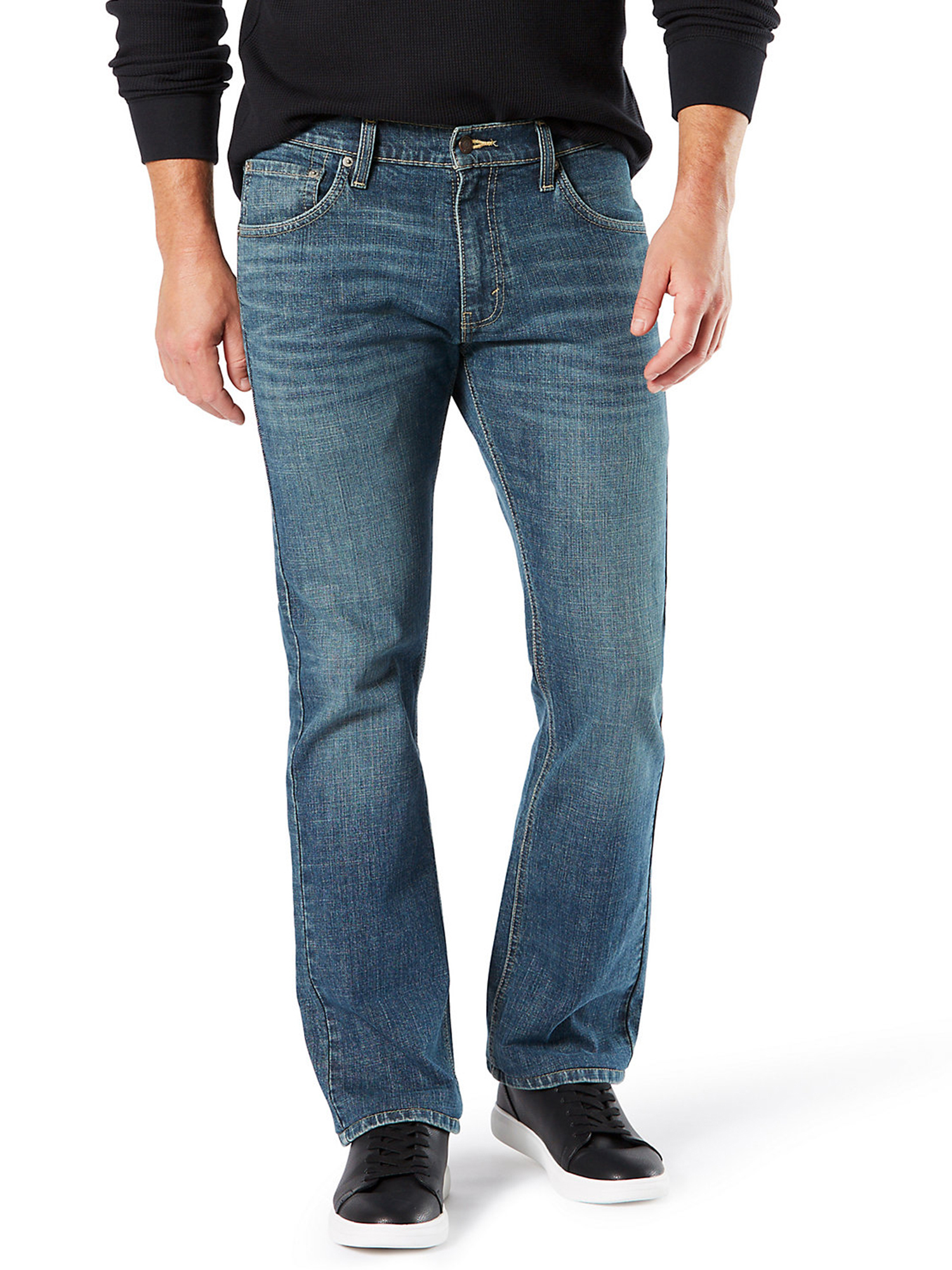 Signature by Levi Strauss & Co. Men's and Big and Tall Bootcut Jeans - image 1 of 9