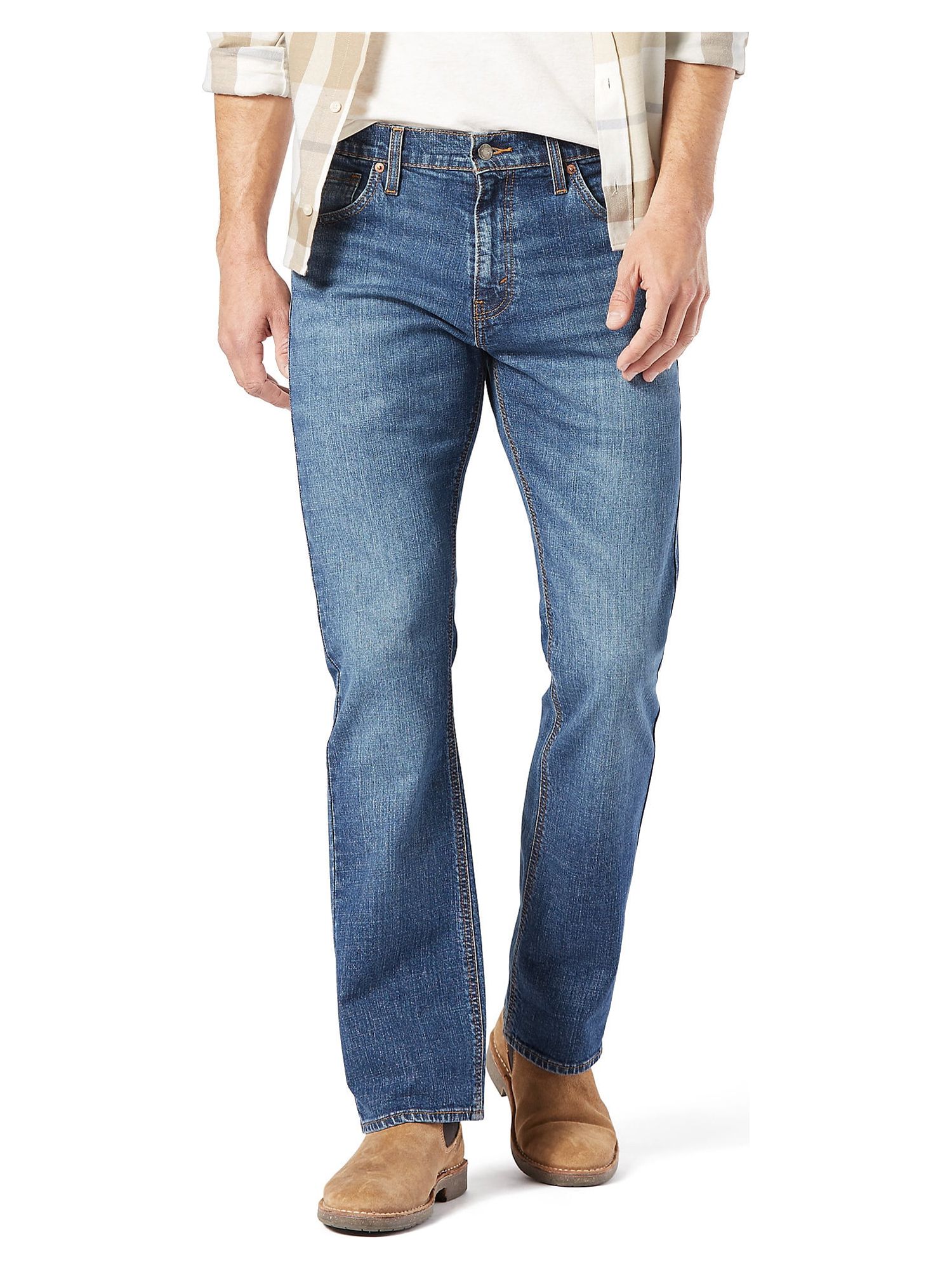 Signature by Levi Strauss & Co. Men's and Big and Tall Bootcut Jeans - image 1 of 7