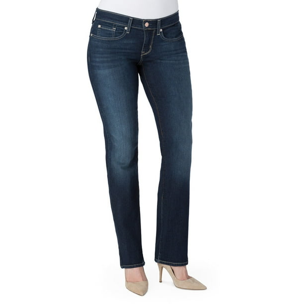 Signature by Levi Strauss & Co. Women's Curvy Straight Jeans - Walmart.com