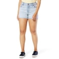 thumbnail image 1 of Signature by Levi Strauss & Co. Women's High Rise 3-inch Cut-Off Shorts, 1 of 4