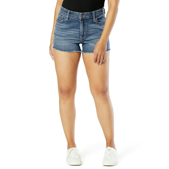 Signature by Levi Strauss & Co. Women's High Rise 3-inch Cut-Off Shorts