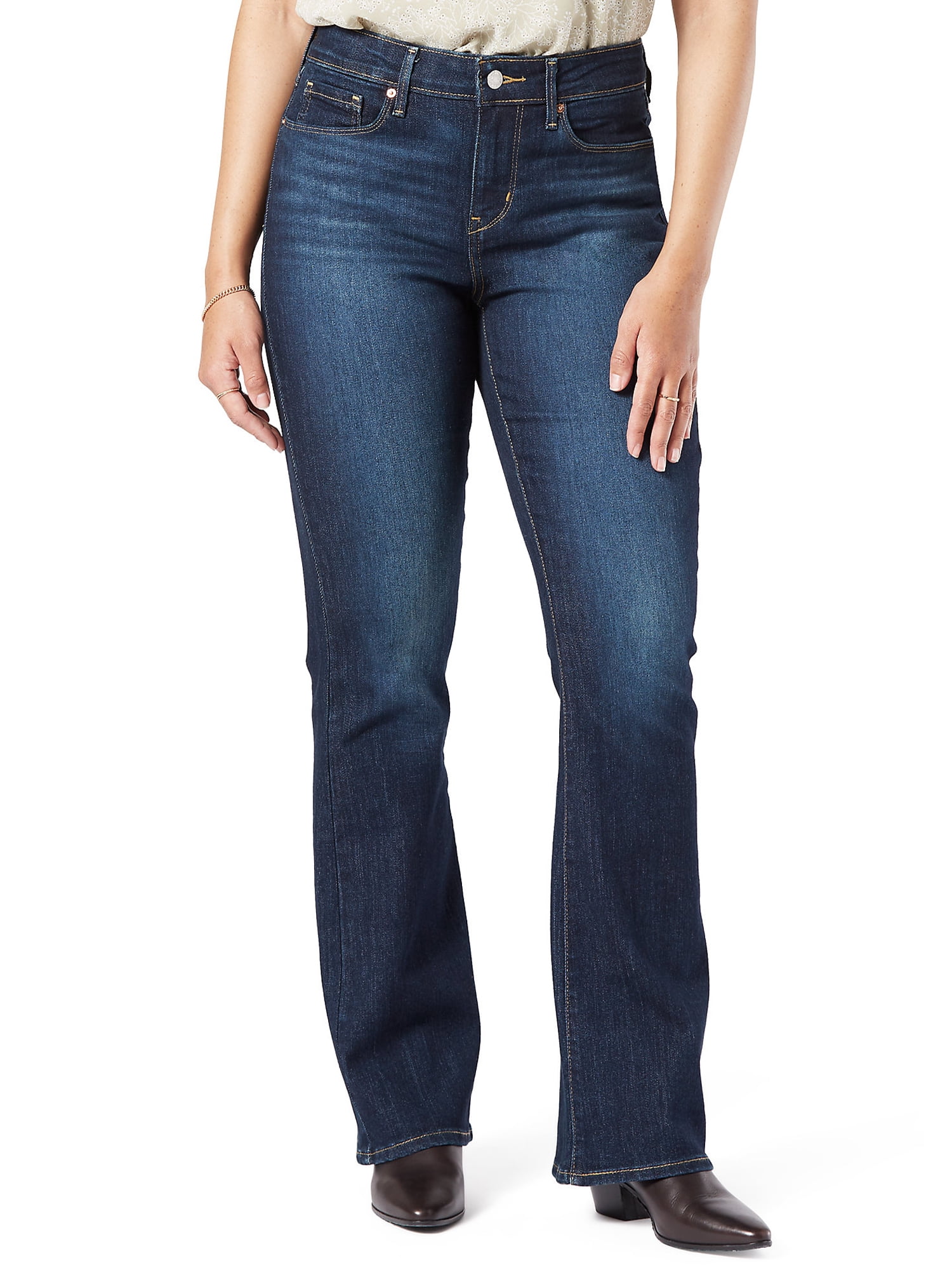 Signature by Levi Strauss & Co. Women's Mid-Rise Bootcut Jeans ...