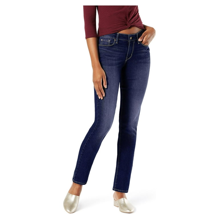 Signature by Levi Strauss & Co. Women's Mid-Rise Modern Slim Jeans 
