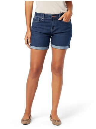 Time and Tru Women's Pull-On Denim Shorts, 5 Inseam, Sizes XS-XXL