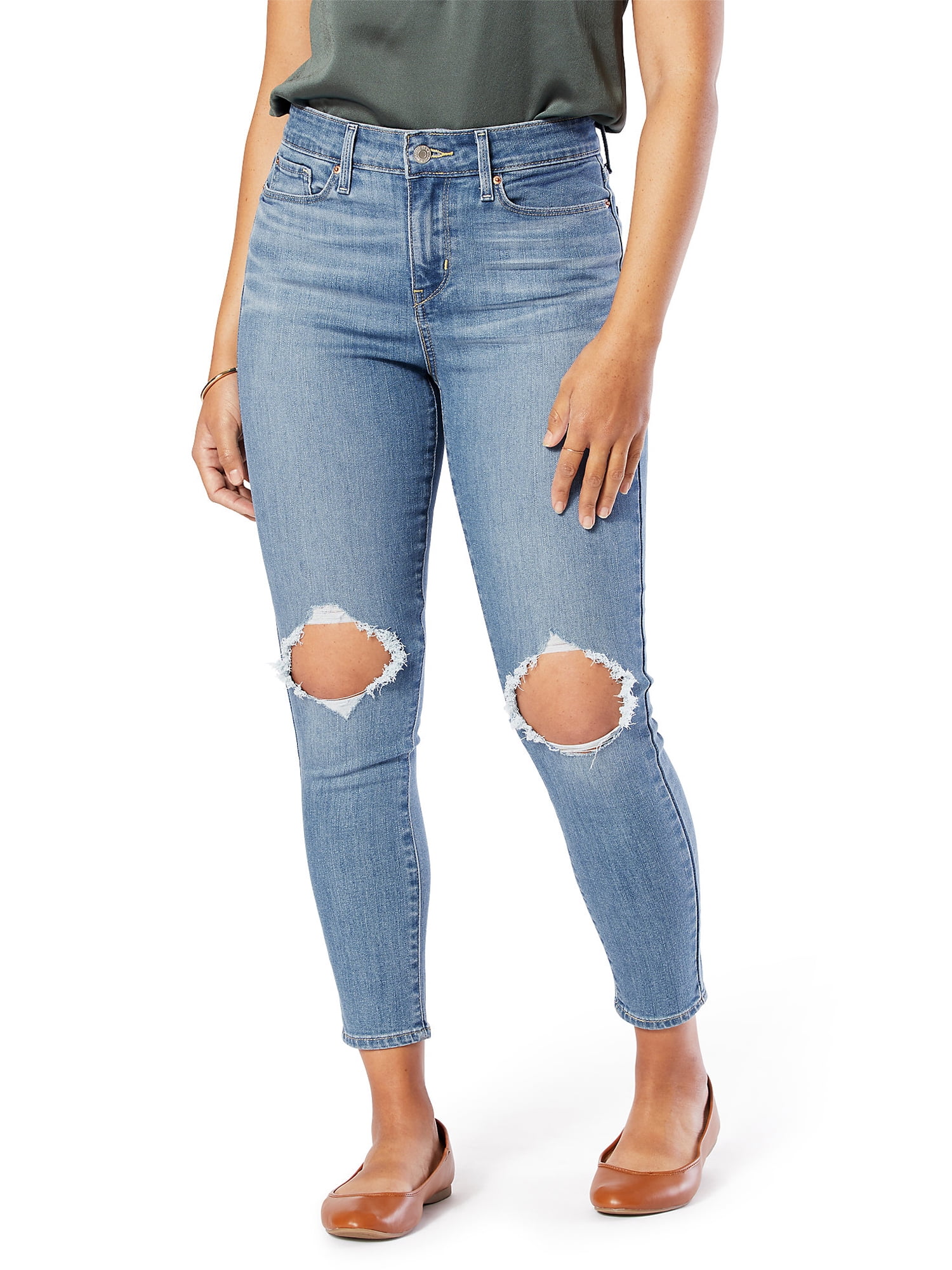 Levi's mid rise skinny crop deals