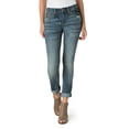 thumbnail image 1 of Signature by Levi Strauss & Co. Women's Mid Rise Slim Cuffed Jeans, 1 of 7