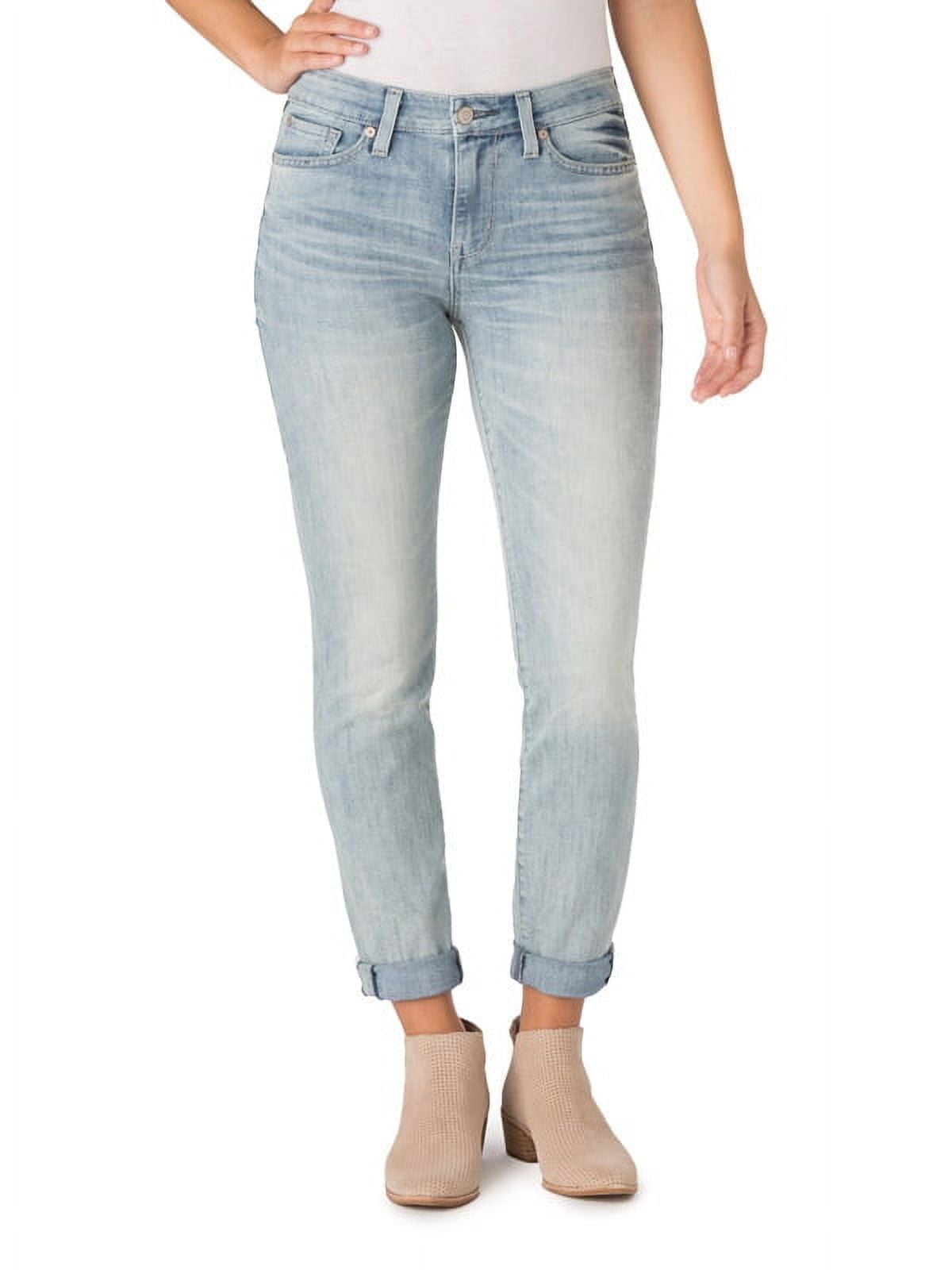 Signature by Levi Strauss & Co. Women's Mid Rise Slim Cuffed Jeans 