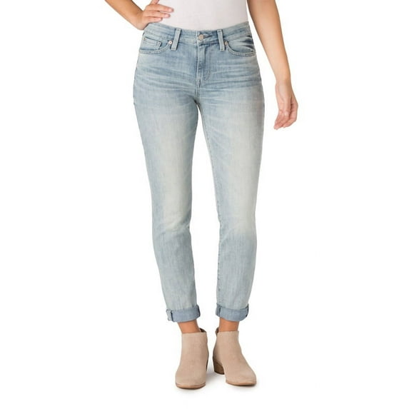 Signature by Levi Strauss & Co. Women's Mid Rise Slim Cuffed Jeans