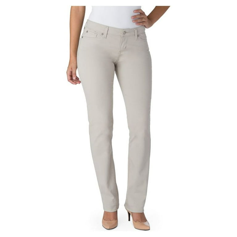 Levi Strauss Signature Women s Modern Mid Rise Straight Jeans Walmart