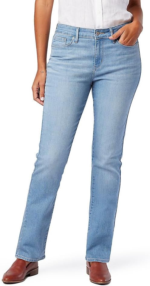 Signature by Levi Strauss & Co Women's Modern Straight Jeans, Midsummer, 16 Plus