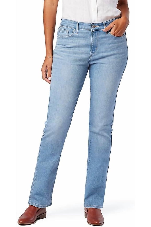 Signature by Levi Strauss & Co Women's Modern Straight Jeans, Midsummer, 22 Plus Long