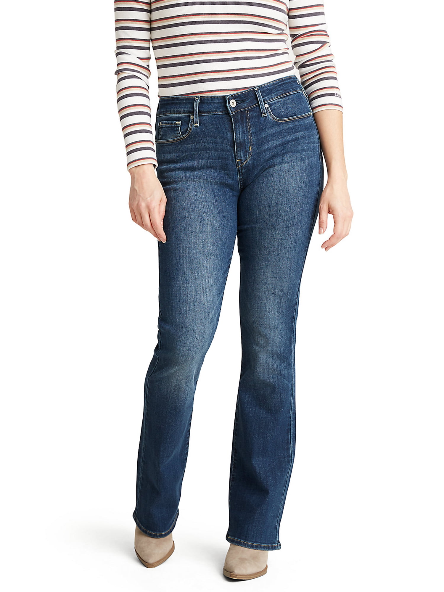 Levi Strauss Signature Women's and Women's Plus Mid Rise Bootcut Jeans