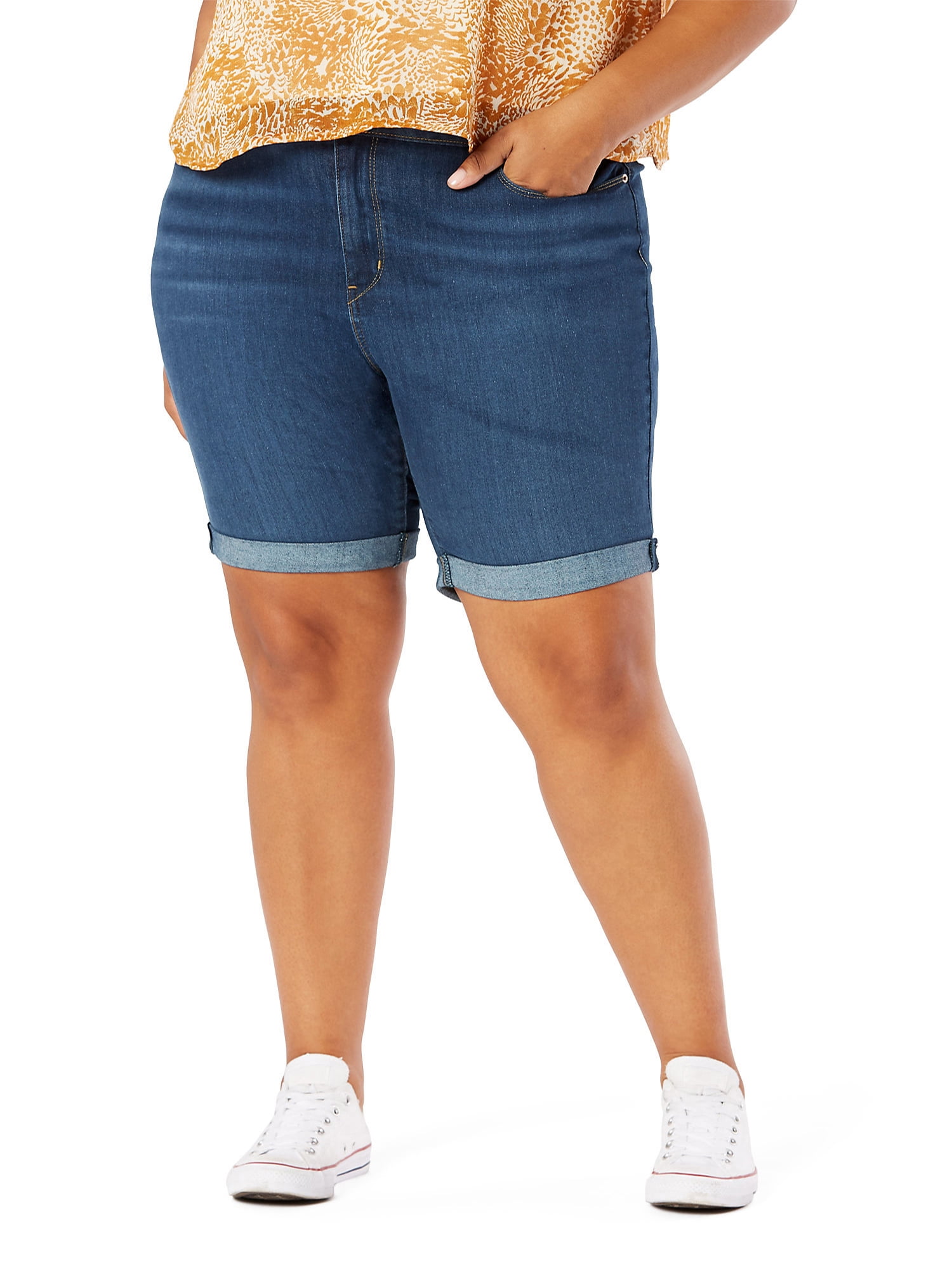 Signature by Levi Strauss Co. Women s Plus Size Bermuda Shorts Walmart