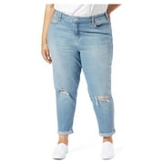 Signature by Levi Strauss & Co. Women's Plus Size Heritage Mid Rise Slim Fit Boyfriend Jeans