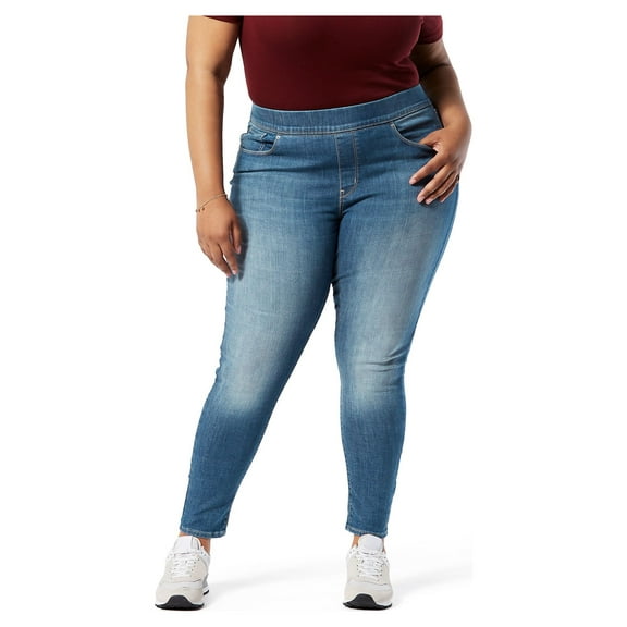 Signature by Levi Strauss & Co. Women's Plus Size Shaping Pull-On Skinny Jeans