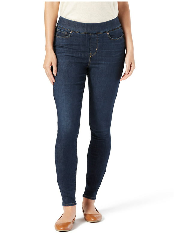 Signature by Levi Strauss & Co. Women's Simply Stretch Shaping Pull-On Super Skinny Jeans