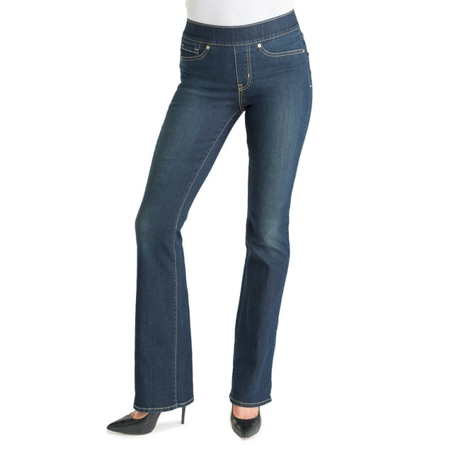 Signature by Levi Strauss & Co. Women's Totally Shaping Pull On Bootcut Jeans