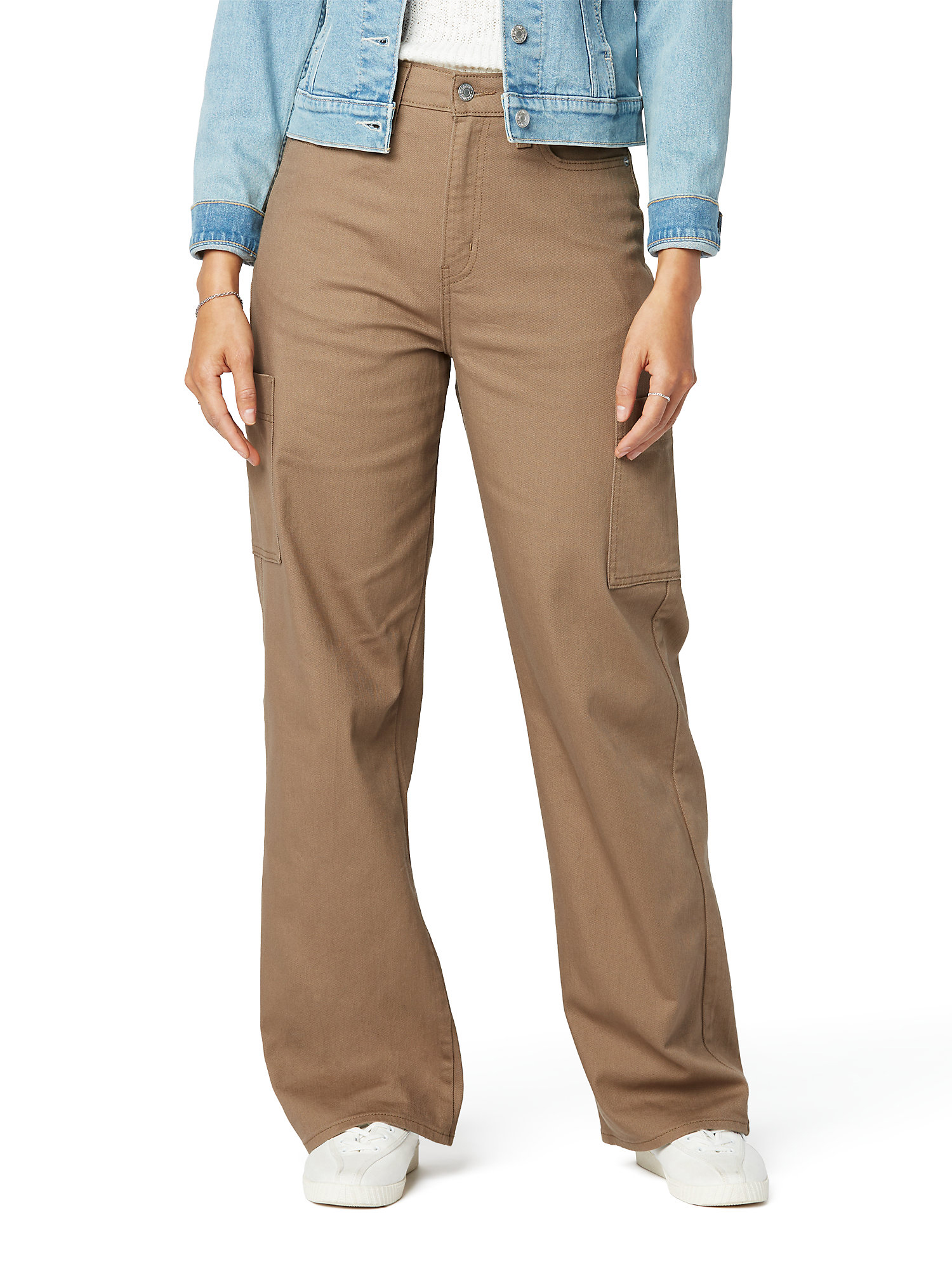 Sofia Jeans by Sofia Vergara Luisa Utility Cropped Wide Leg High-Rise Jeans, Women's - Walmart.com