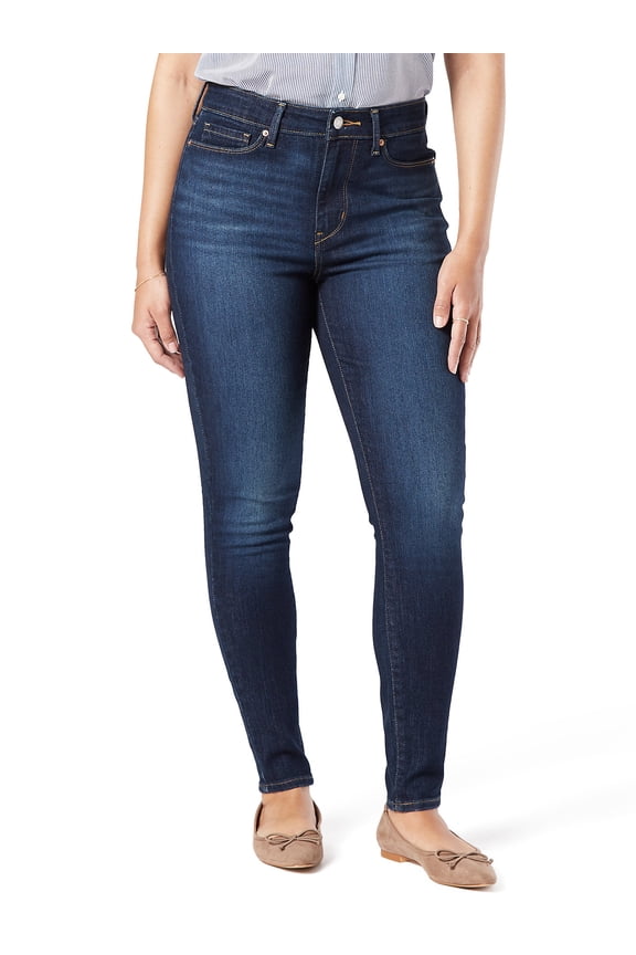 Women's and Women's Plus High Rise Skinny Jeans, Inseams: Short, Regular and Long, Sizes 2-28