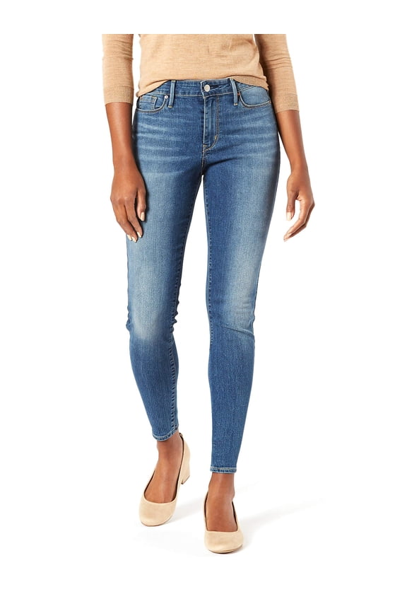 Women's and Women's Plus High Rise Skinny Jeans, Inseams: Short, Regular and Long, Sizes 2-28