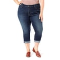 thumbnail image 1 of Levi Strauss Signature Women's and Women's Plus Mid Rise Capri Jeans, Sizes 2-28, 1 of 4