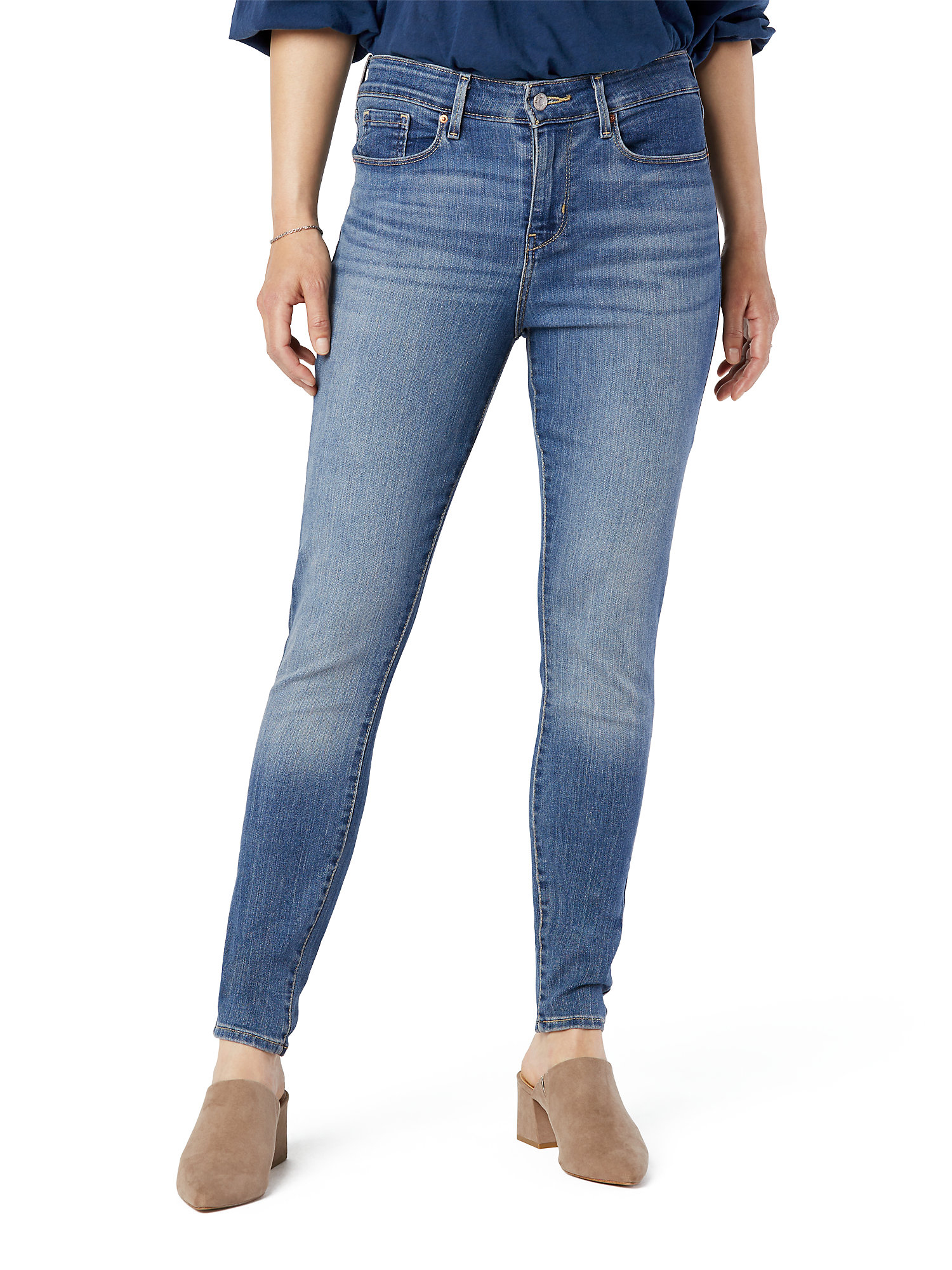 Signature by Levi Strauss & Co. Women's and Women's Plus Mid Rise Skinny Jeans - image 1 of 5
