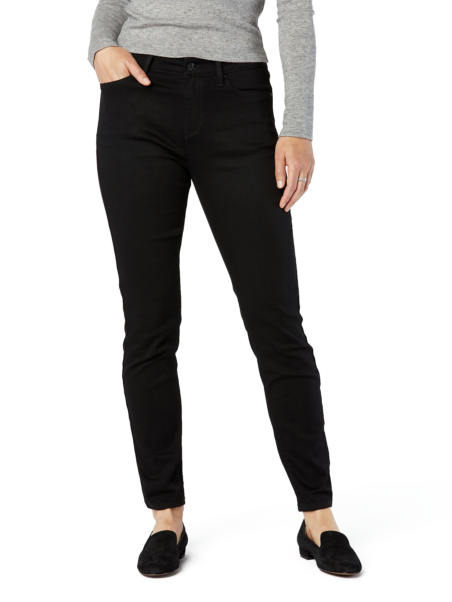 Signature by Levi Strauss & Co. Women's and Women's Plus Mid Rise Skinny Jeans - image 1 of 3