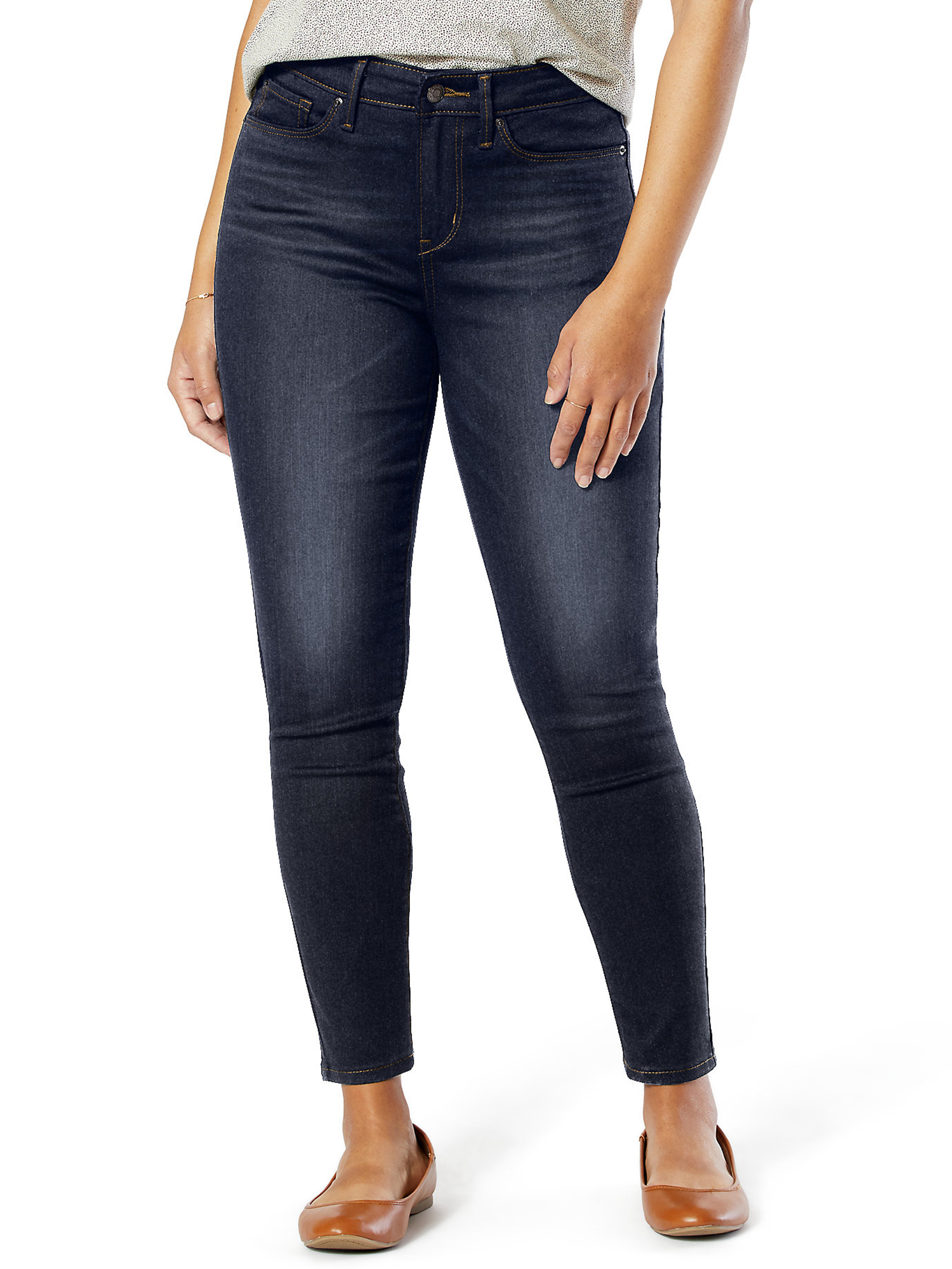 Signature by Levi Strauss & Co. Women's and Women's Plus Mid Rise Skinny Jeans - image 1 of 5