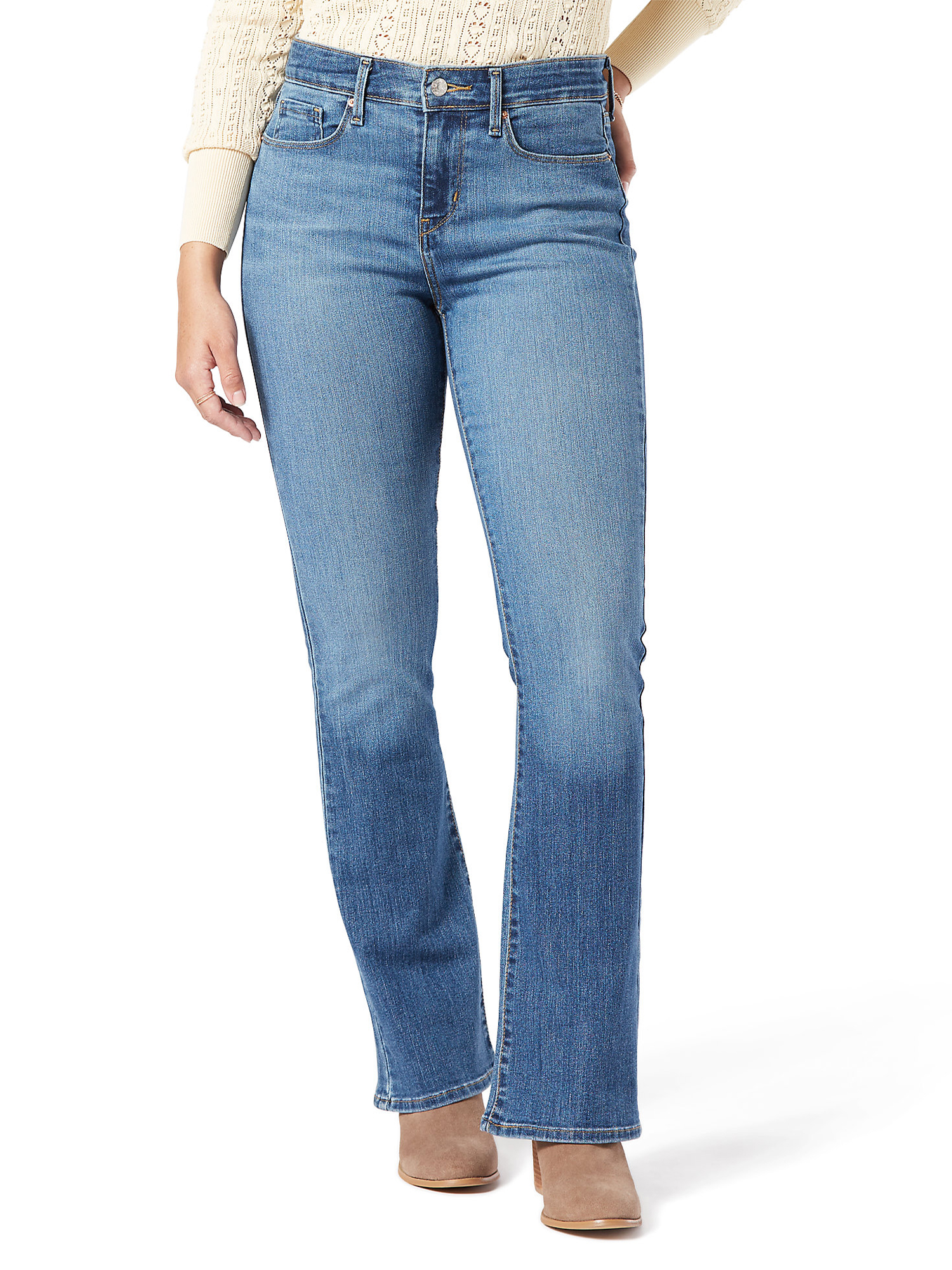 Signature by Levi Strauss & Co. Women's and Women's Plus Modern Bootcut Jeans - image 1 of 7