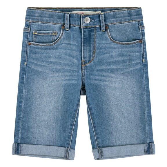 Levi Strauss Signature Girls 5-Pocket Denim Bermuda Shorts, Sizes 5-18