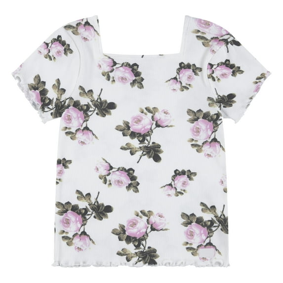 Levi Strauss Signature Girls Square Neck Knit Top, Sizes 4-16