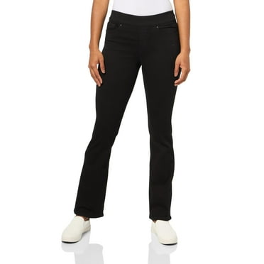 Signature by Levi Women's Totally Shaping Pull-on Bootcut Black, 24 Long -W37 x L32