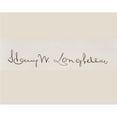 thumbnail image 1 of Signature of Henry Wadsworth Longfellow 1807 To 1882 American Poet Poster Print, 16 x 12, 1 of 1