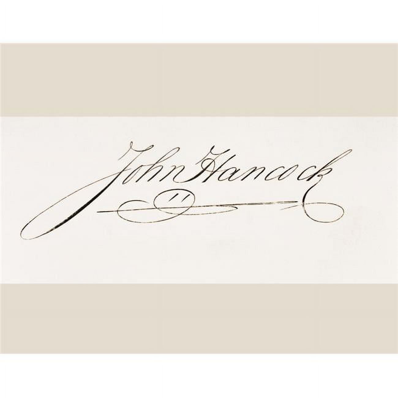 Signature of John Hancock 17371793 American Revolutionary Leader