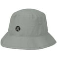 thumbnail image 1 of Signatures Bucket Golf Hat, Cross Clubs Performance Sun Hat, Breathable, Lightweight, One Size, Adult, Grey, 1 of 8