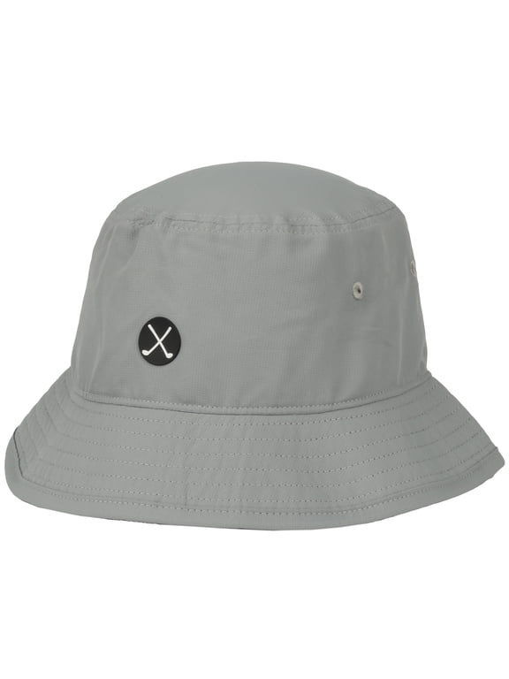 Bucket Golf Hat, Cross Clubs Performance Sun Hat, Breathable, Lightweight, One Size, Adult, Grey