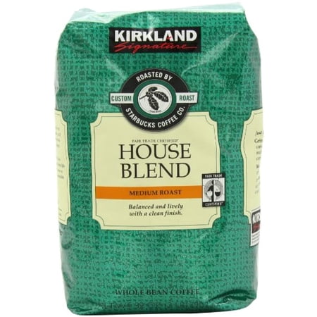 Signatures Kirkland Starbucks Bean Coffee, Medium Roast House Blend, 32 Ounce