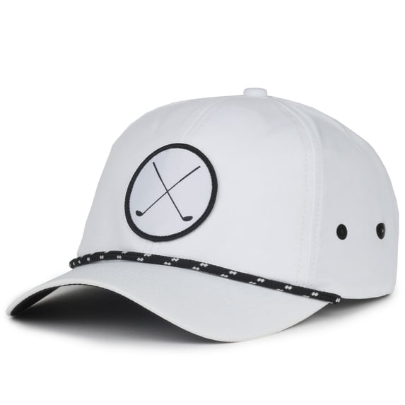 Signatures Men's Performance Golf Hat, Snapback, One Size, White