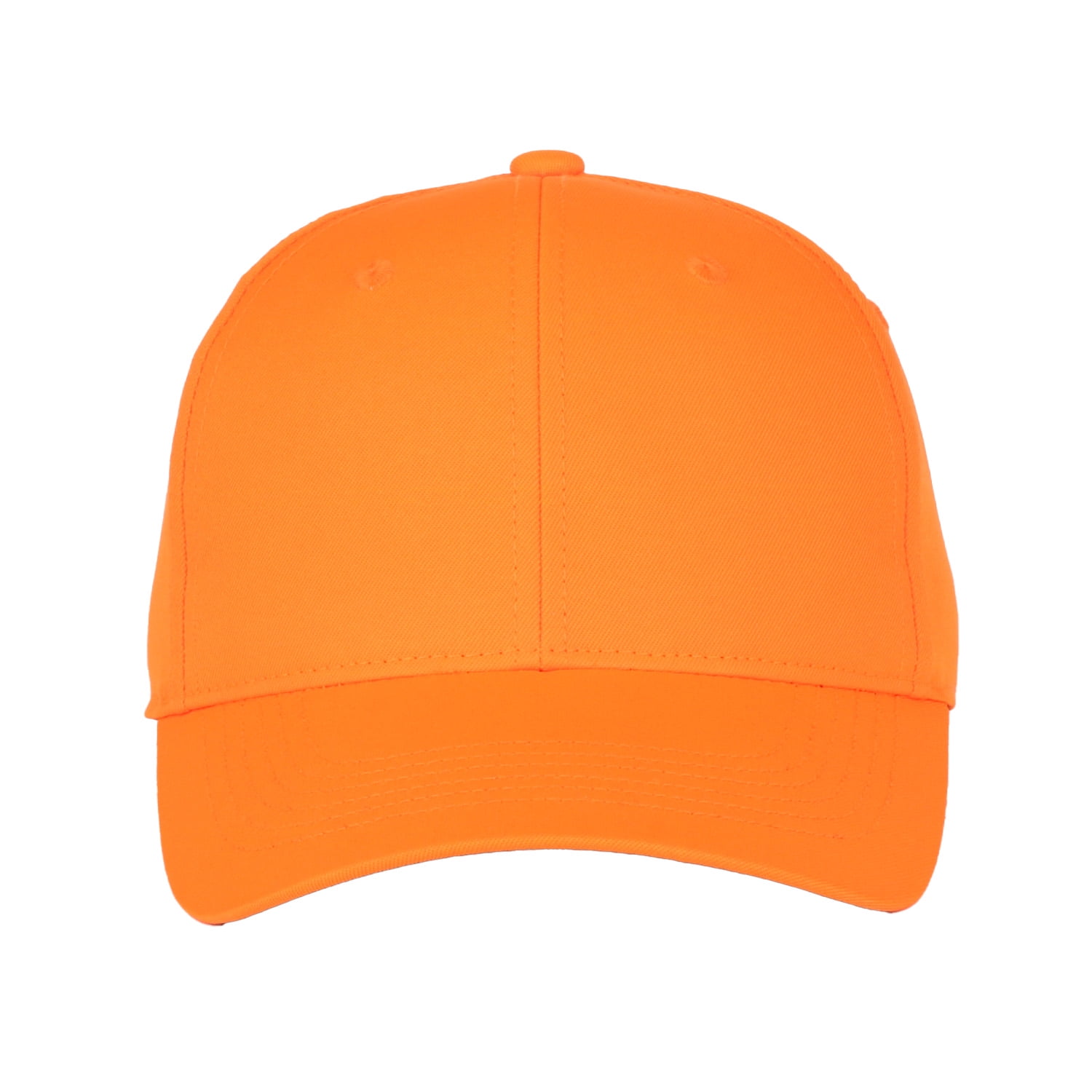 Men's Blaze Orange Hunting Cap – Structured Full Fabric, Hook & Loop Closure, One Size
