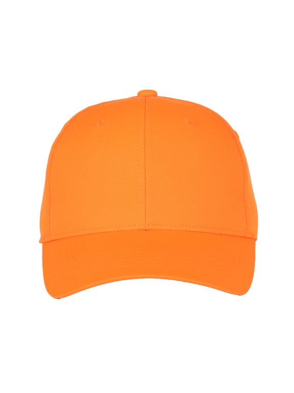 Men's Blaze Orange Hunting Cap – Structured Full Fabric, Hook & Loop Closure, One Size